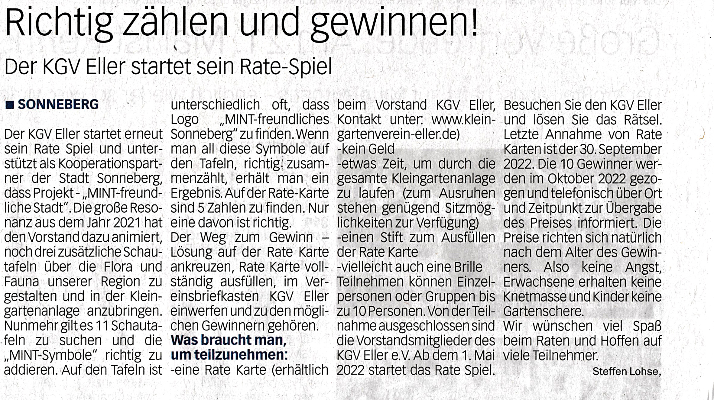 Presseartikel